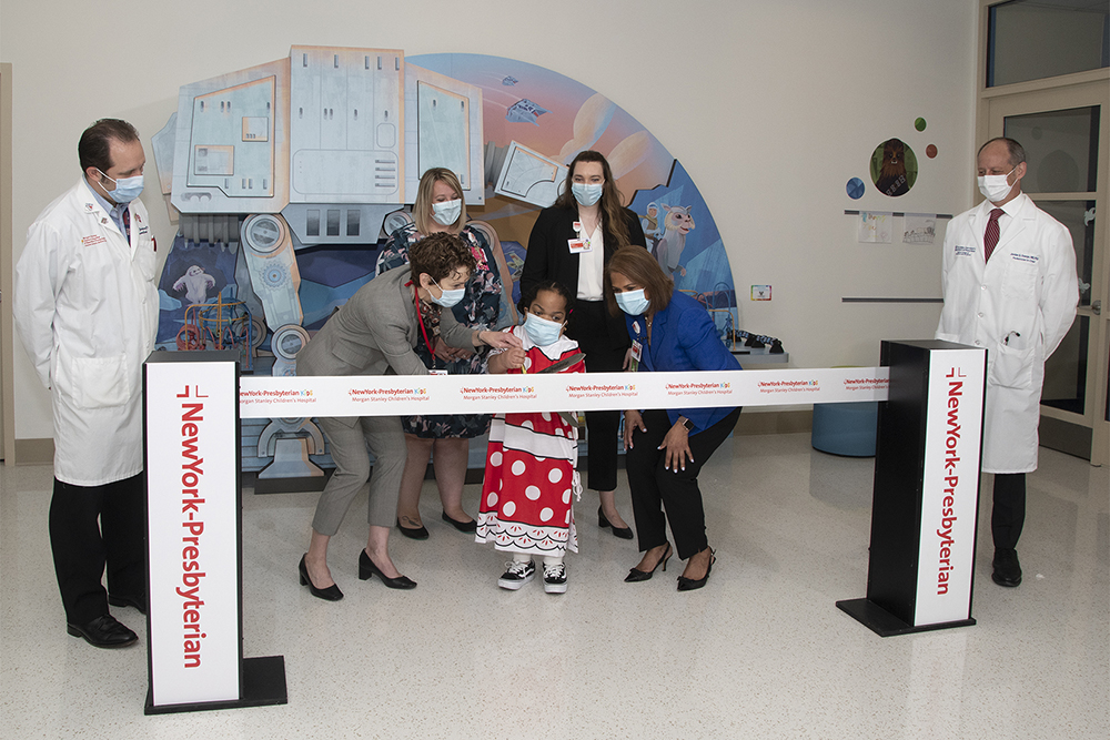 The ribbon-cutting event took place at NewYork-Presbyterian Morgan Stanley Children’s Hospital on April 20.