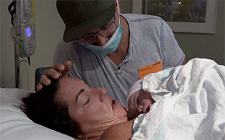 Maura Fitzgerald and Anthony Daly with their baby daughter.
