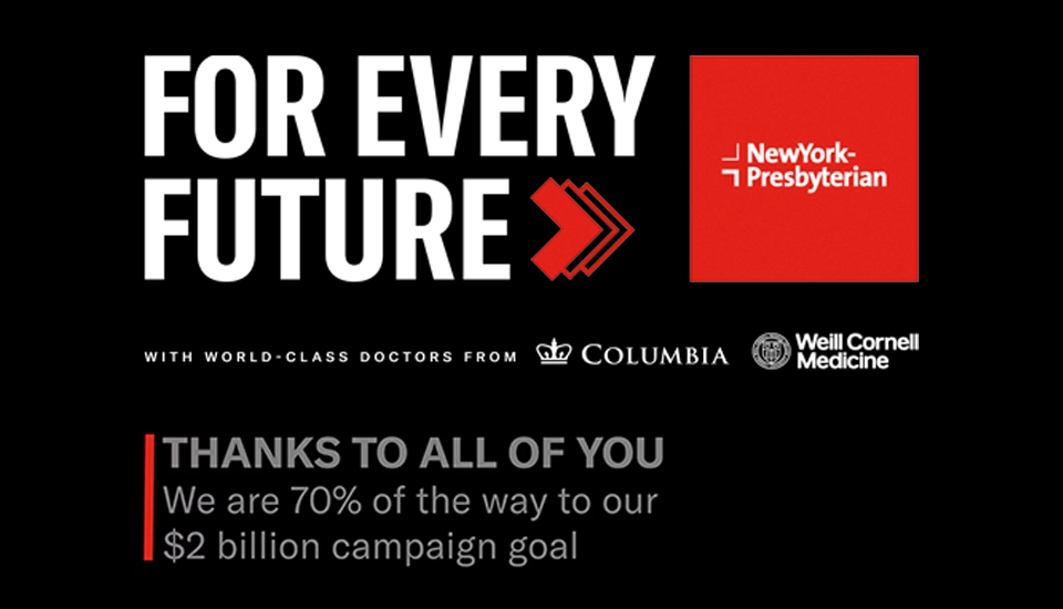 For Every Future: Thanks to all of your we are 70% of the way to our $2 billion campaign