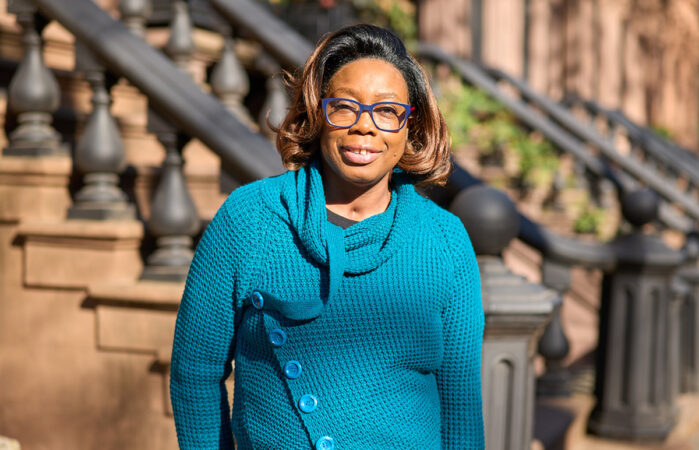 Nadine posing for camera