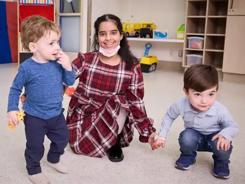 From left: John, Hend, and Teddy, the three patients who were part of the split-root domino.