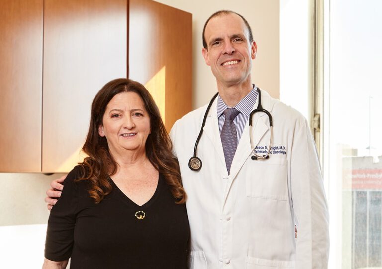 Mary Skehan with Dr. Jason Wright