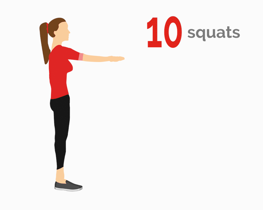 10 Squats