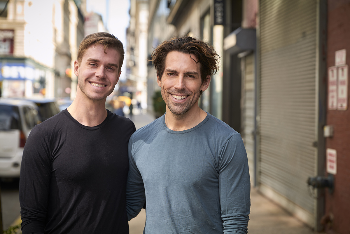 “Every time I make a decision in life, it’s based around how many people I can help,” says Will, right, pictured here with fiance Jack Amory.