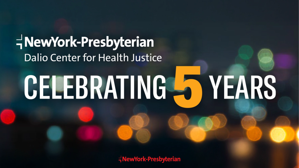 Dalio Center for Health Justice Celebrates Five-Year Anniversary Graphic