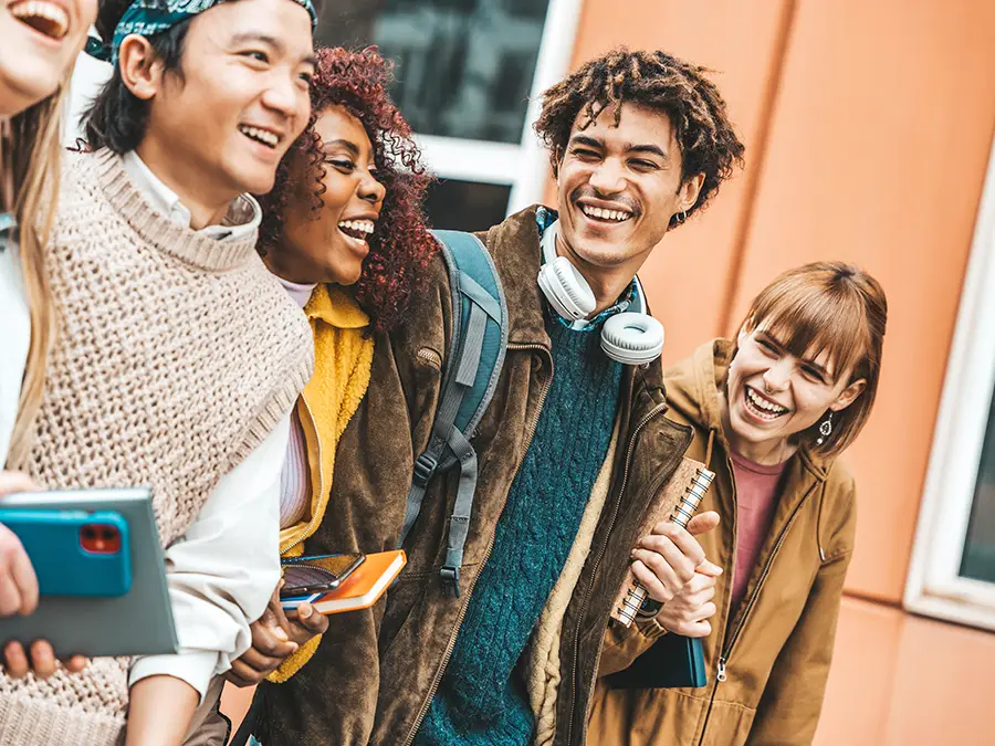 A group of people posing for a photo