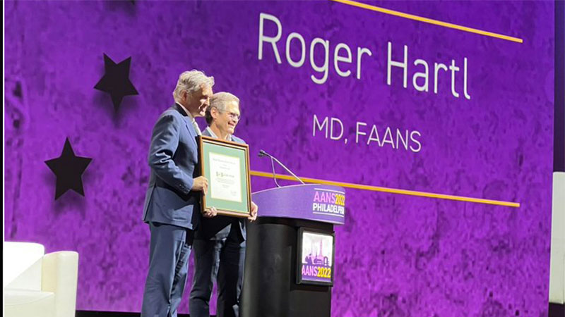 Dr. Roger Härtl Named Humanitarian of the Year by the American Association of Neurological Surgeons