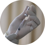 Hand with Injection Needle