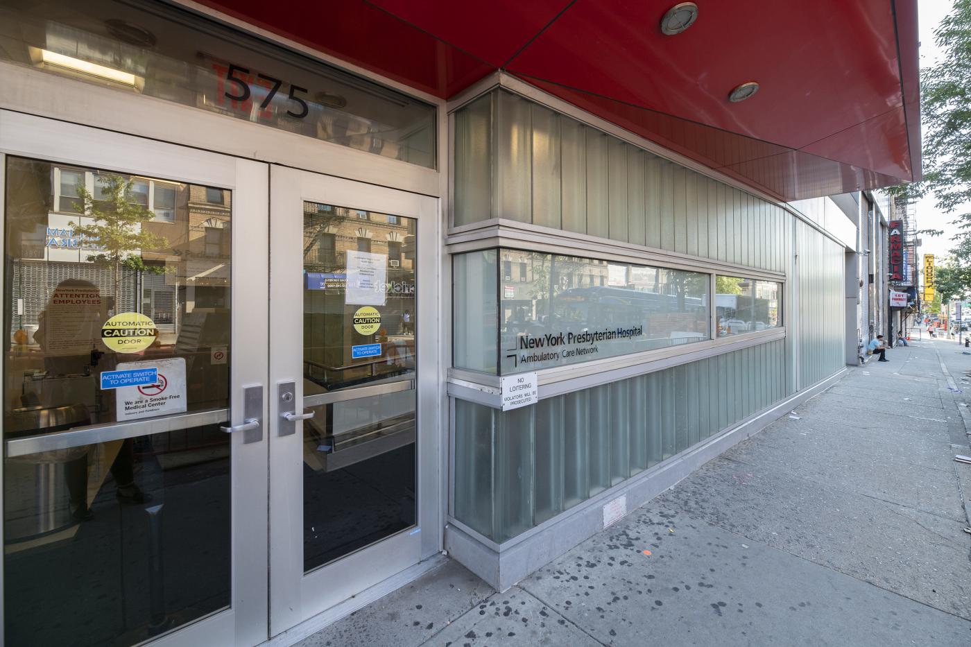 Entrance to the Washignton Heights NewYork-Presbyterian Hospital