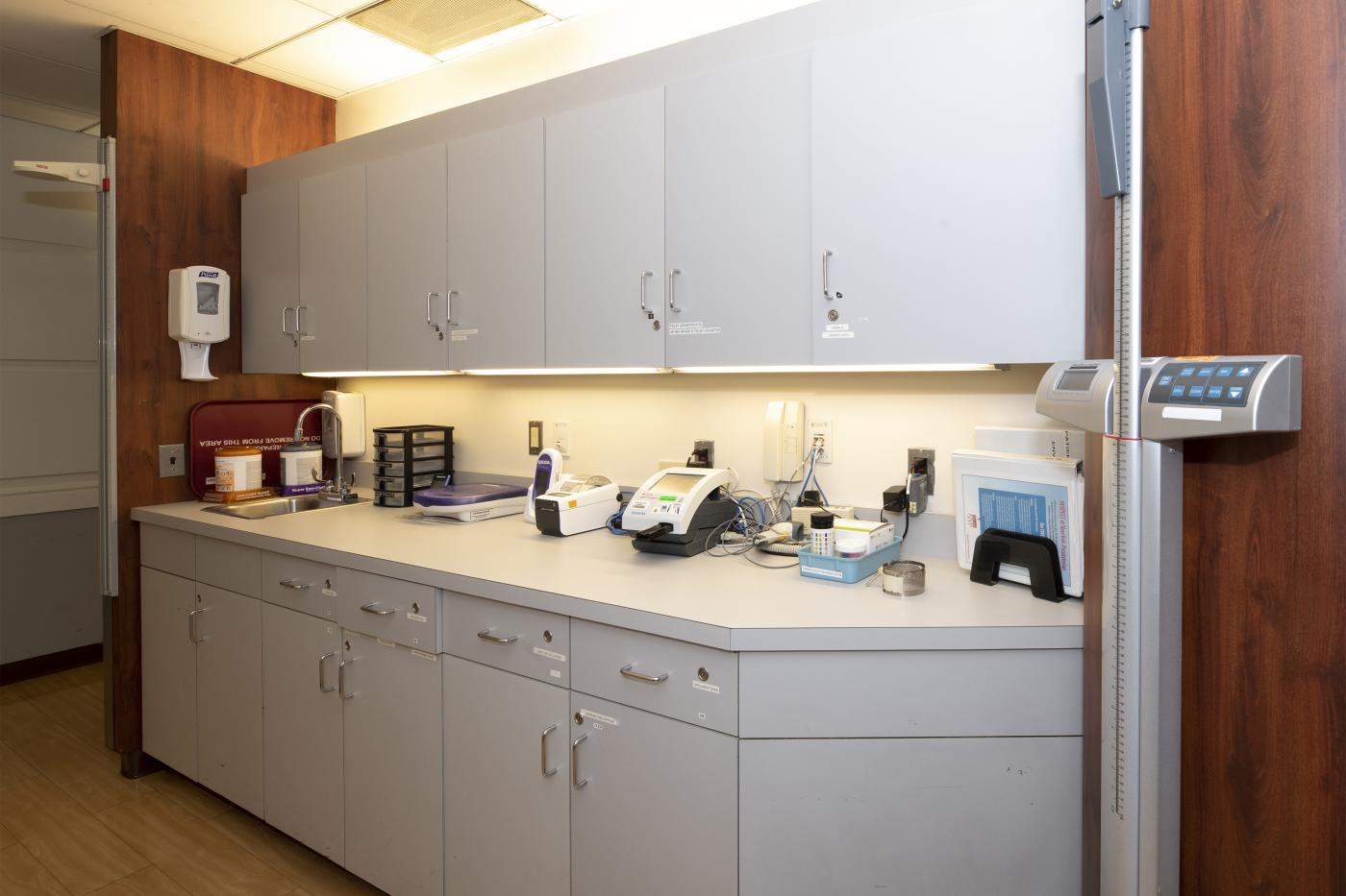 An examination room inside AIM East.