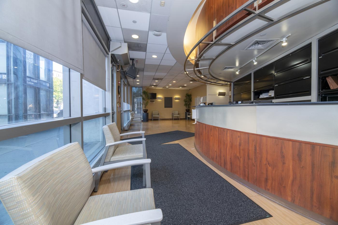 The main foyer inside AIM East.