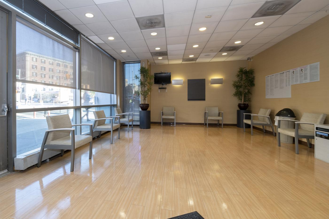 The waiting room inside AIM East.