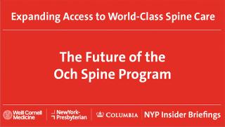 The Future of the Och Spine Program