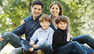 Jay Shiland with his family