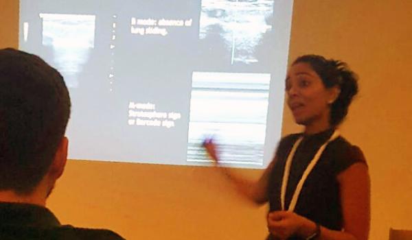 person giving lecture