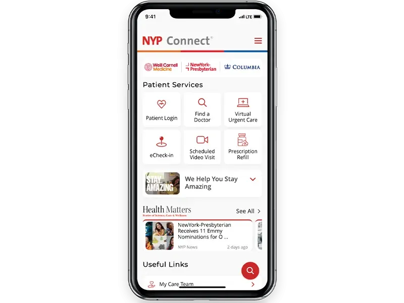 image of NYP Connect App screenshot